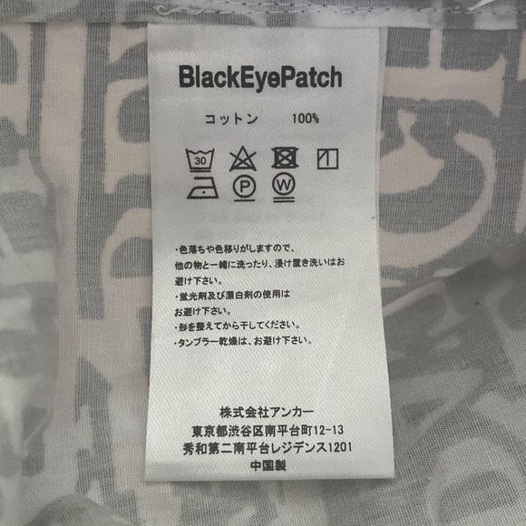 The Black Eye Patch Wasted Youth Collaboration Button Up Shirt Men Large - Picture 5 of 8